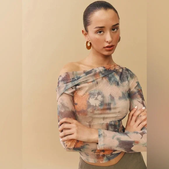 Reformation Elio Knit Top Multi - Size XS - Picture 6 of 6